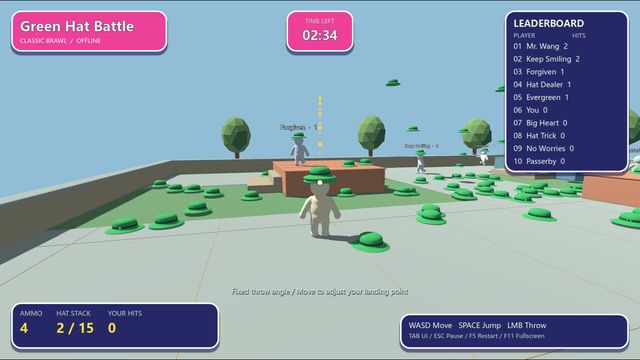 Green Hat Battle screenshot 1