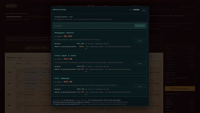 NOW SHOWING: A Cinema Programming Game screenshot 4