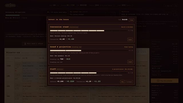 NOW SHOWING: A Cinema Programming Game screenshot 5